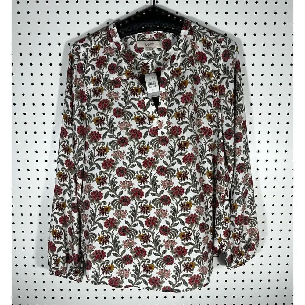Loft Floral print blouse